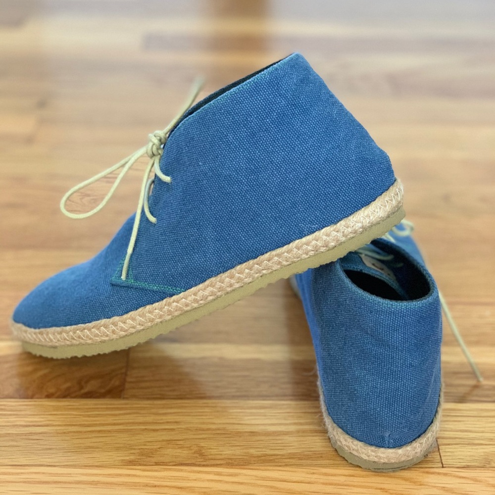 Sustainable, denim, laced shoes NEVER WORN